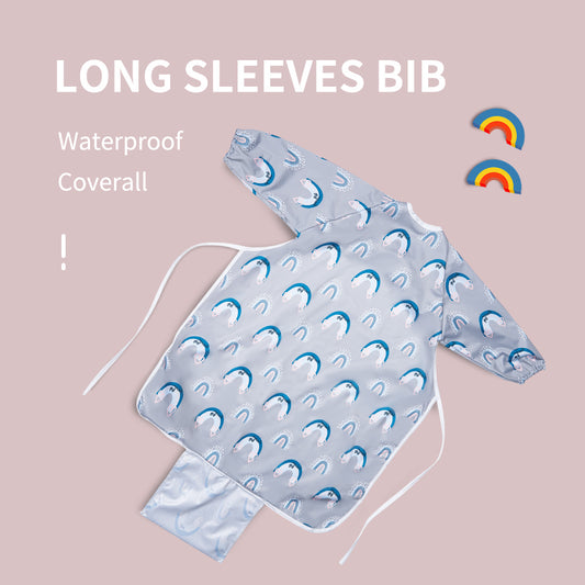 Messy Mealtimes Made Easy: Introducing Ozsheeptight Long Sleeve Coverall Bibs