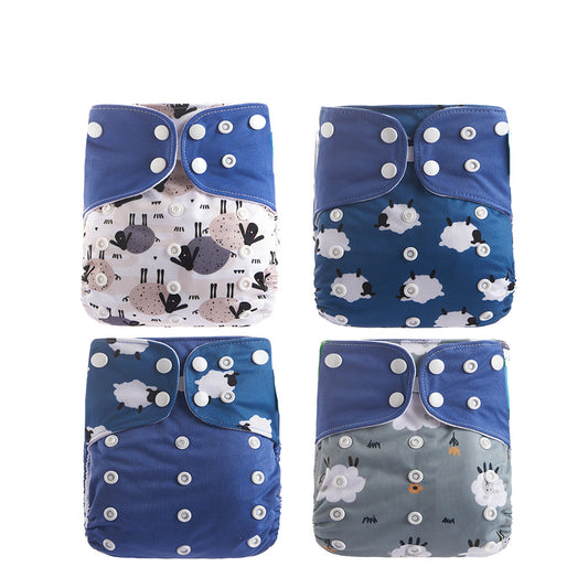 Reusable Nappy Cloth Diaper for Baby Boy - Oz Sheep Tight Collection