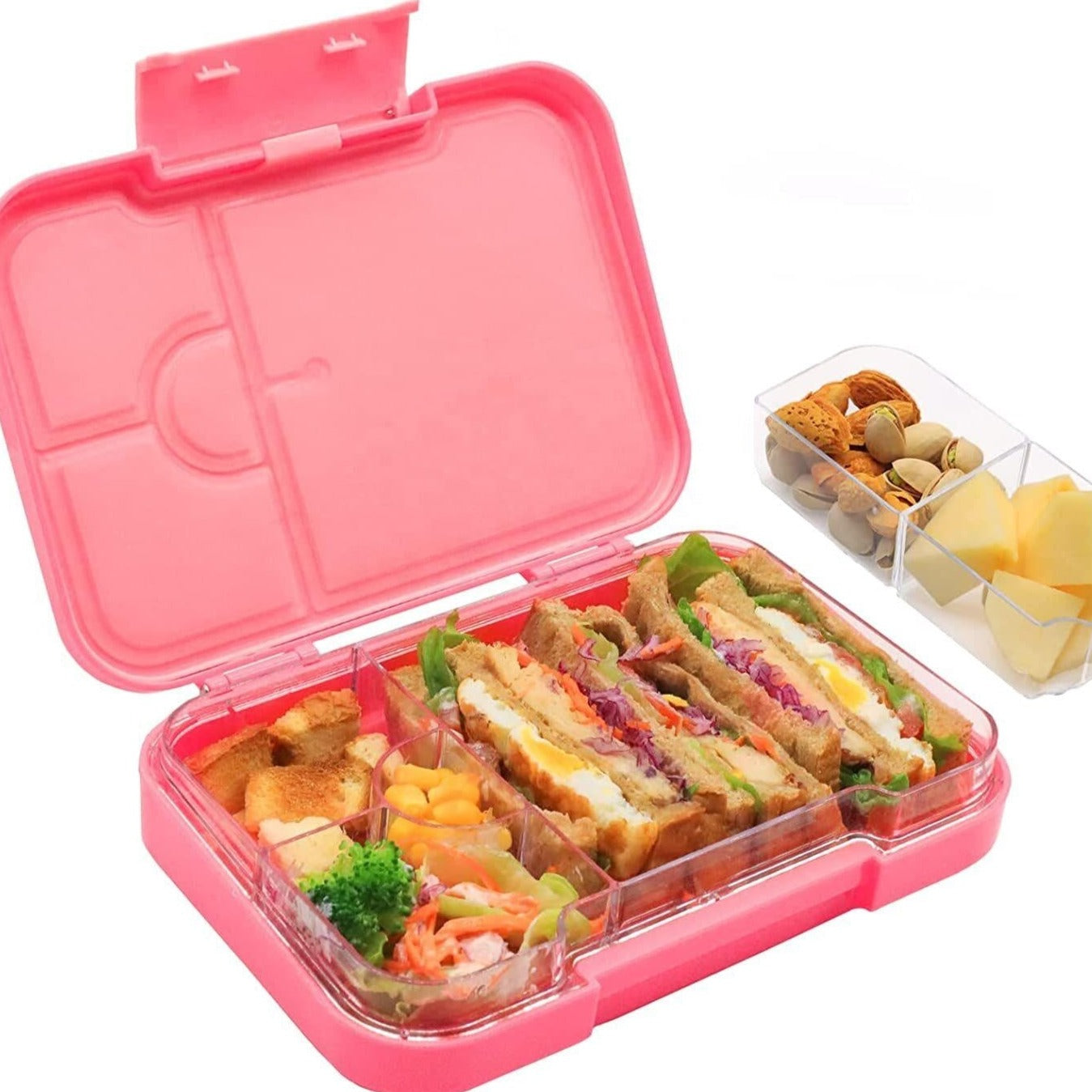 Large Snack Box - Bento Lunch Box 6 Removable Compartments