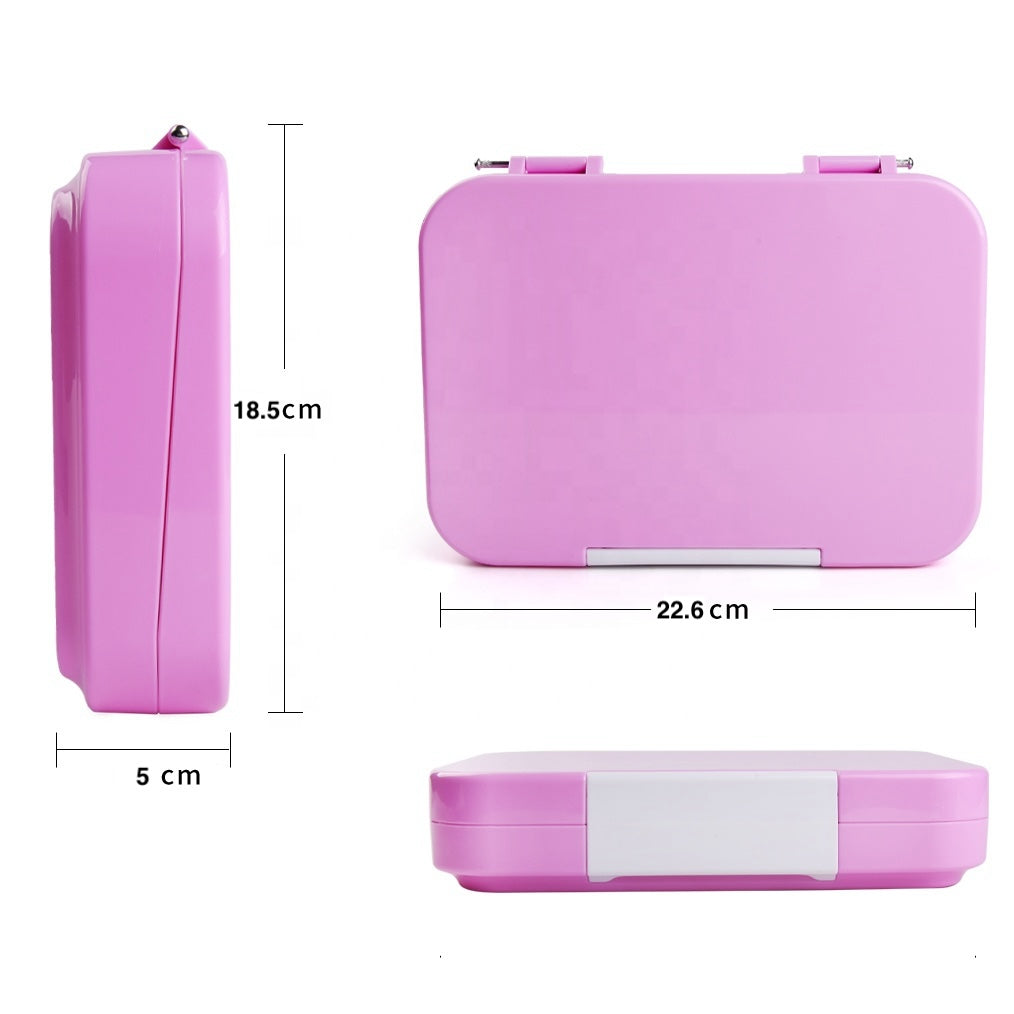 Large Snack Box - Bento Lunch Box 6 Removable Compartments