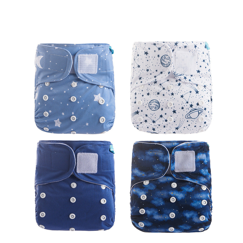 Reusable Nappy Cloth Diaper for Baby Boy Girl - Universe Collection