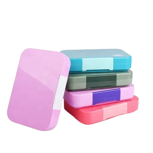 Large Snack Box - Bento Lunch Box 6 Removable Compartments