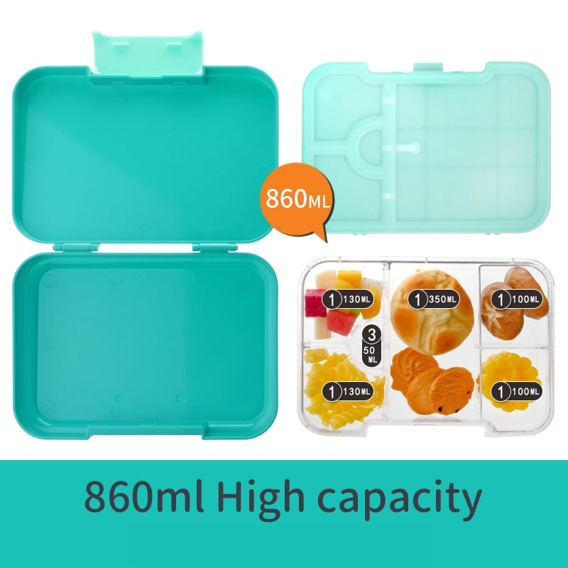 Large Snack Box - Bento Lunch Box 6 Removable Compartments