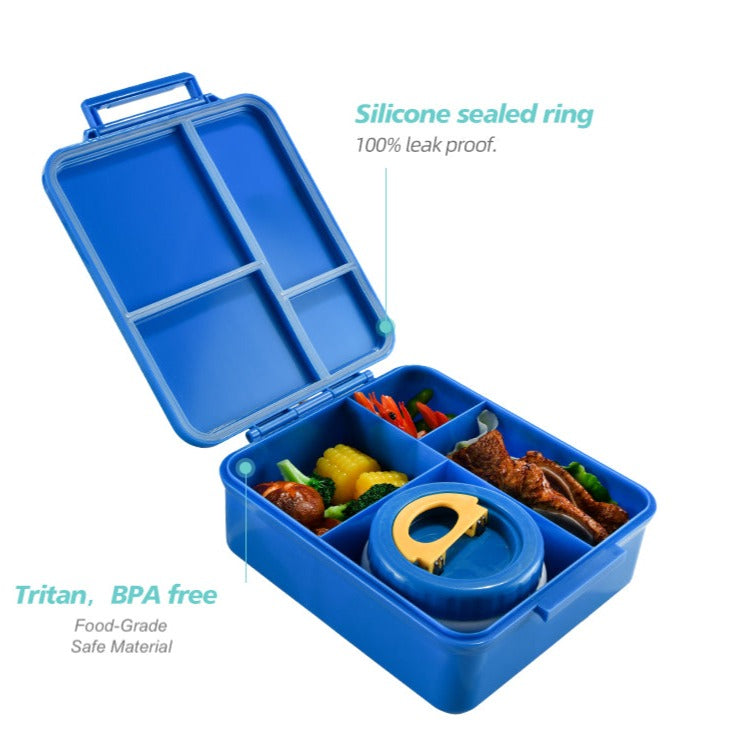 Bento Lunch Box with Insulated Food Jar Thermos - Airplane