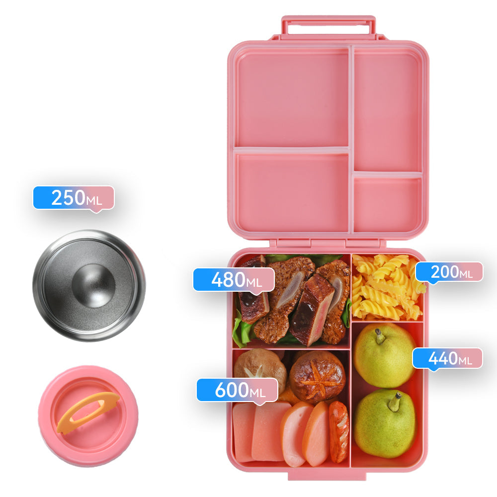 Bento Lunch Box with Insulated Food Jar Thermos - Airplane