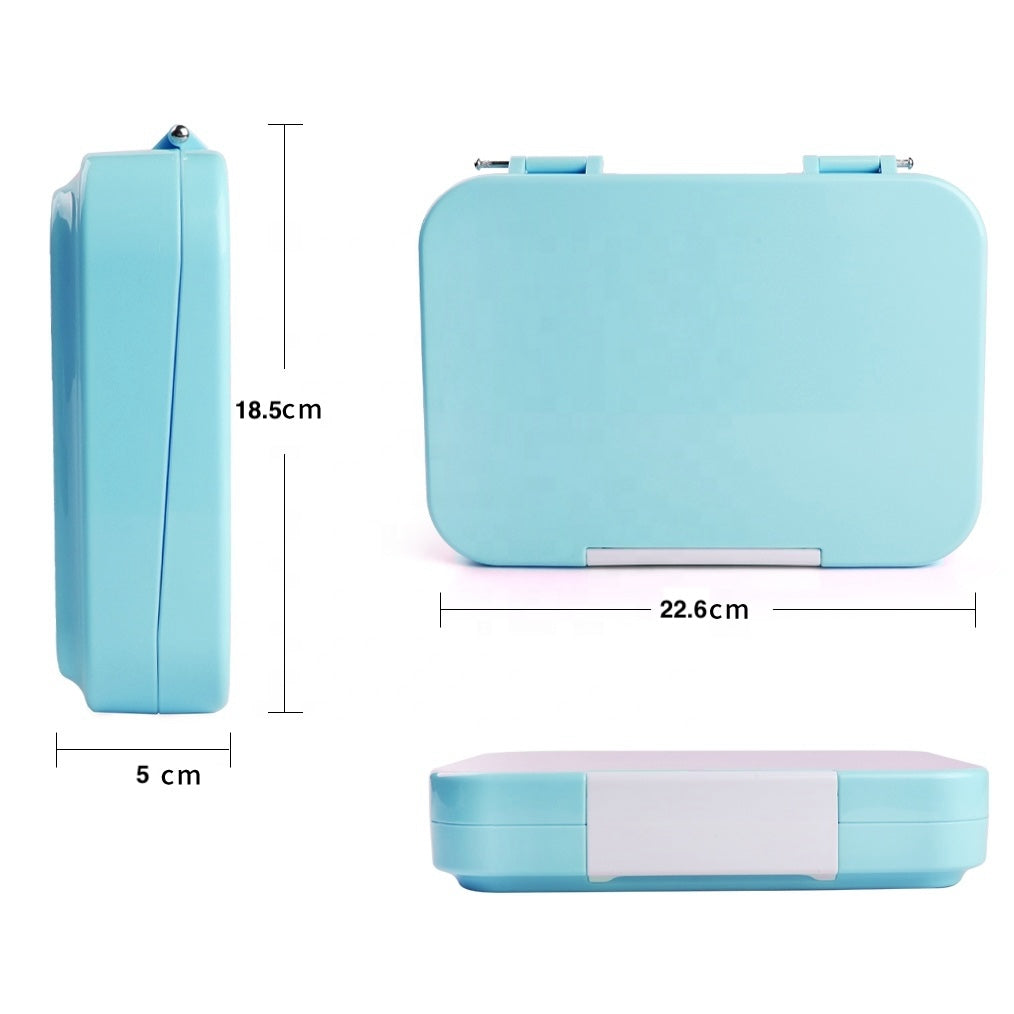 Large Snack Box - Bento Lunch Box 6 Removable Compartments