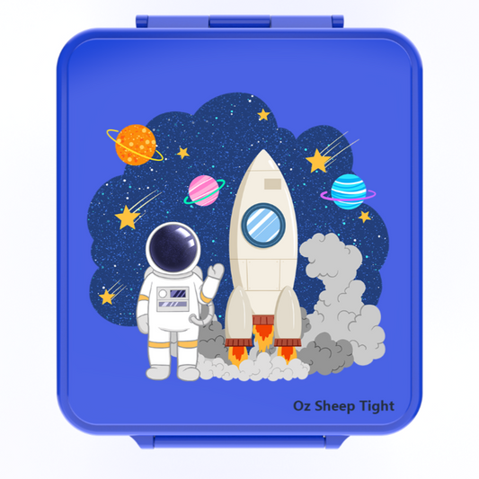 Bento Lunch Box with Insulated Food Jar Thermos - Blue Astronaut