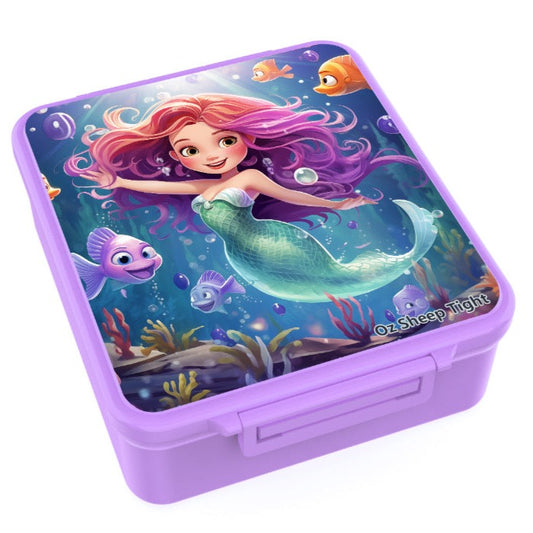 Bento Lunch Box with Insulated Food Jar Thermos - Mermaid