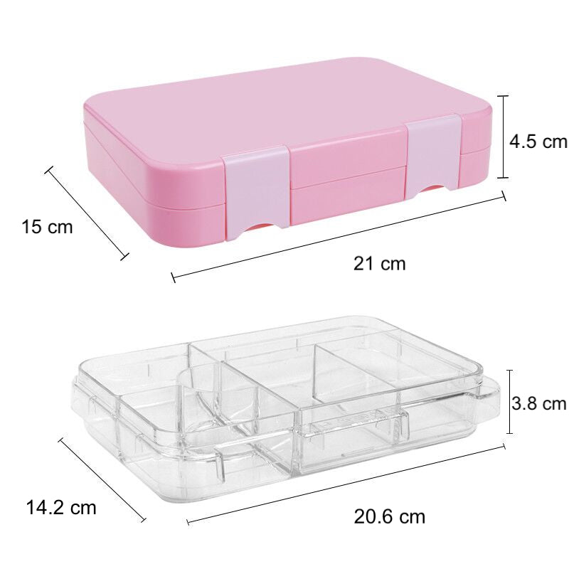 Snack Box - Bento Lunchbox - Purple Middle Size