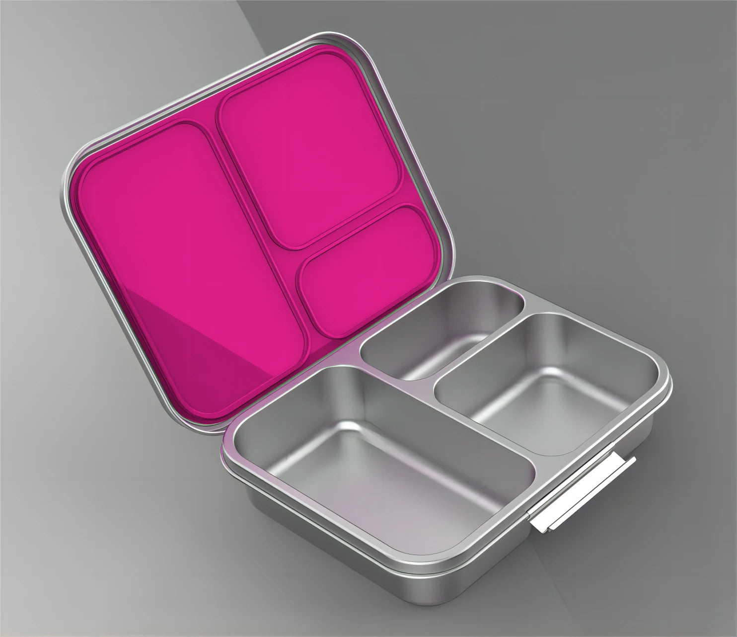 3 compartment Stainless Steel Bento Lunchbox & Thermos