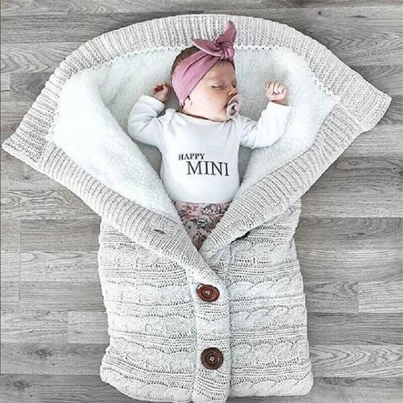 Knitted pram sleeping online bag