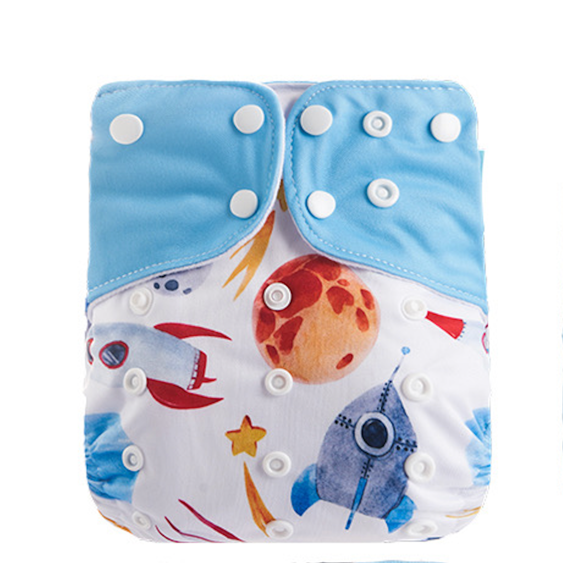 Reusable Nappy Cloth Diaper for Baby Boy - Spaceship Collection