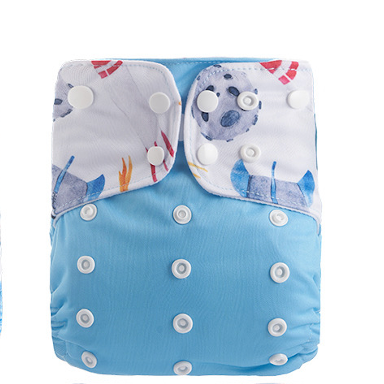 Reusable Nappy Cloth Diaper for Baby Boy - Spaceship Collection