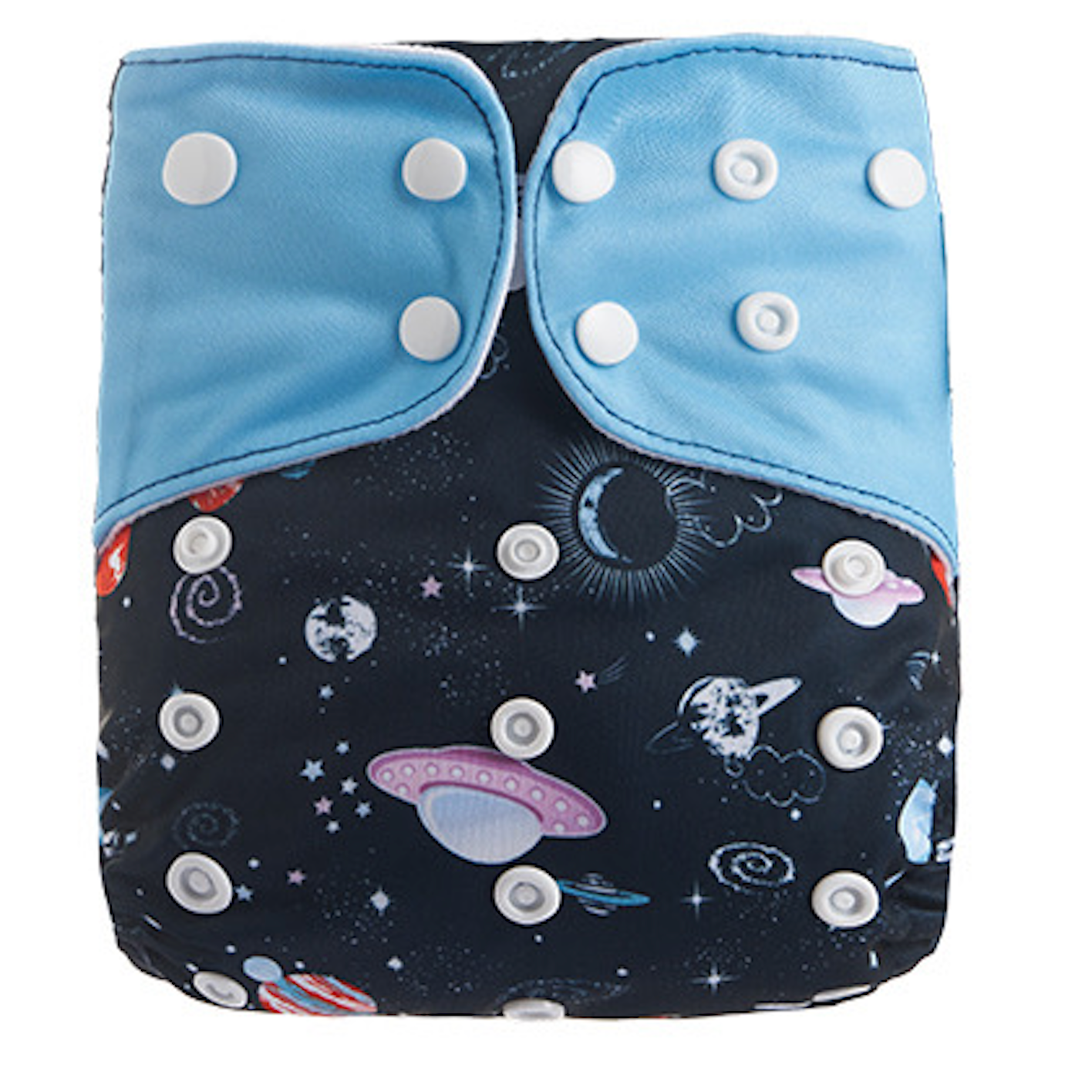 Reusable Nappy Cloth Diaper for Baby Boy - Spaceship Collection